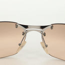 Christian Dior Sunglasses metal Beige Auth 186029M-16