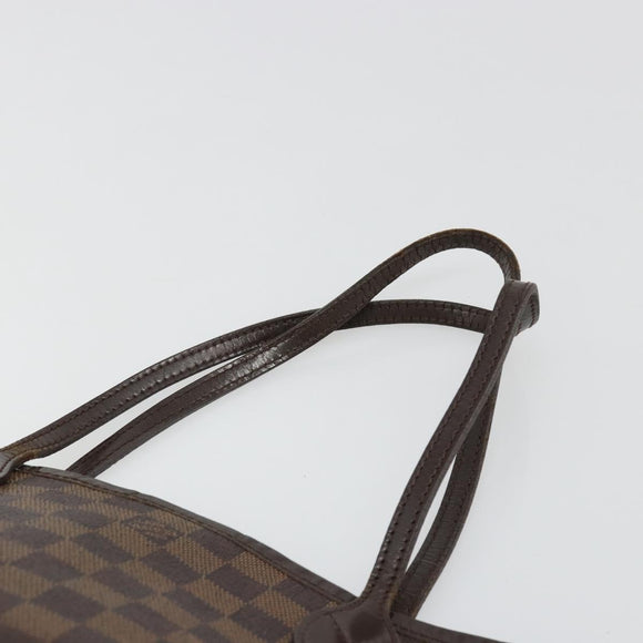 LOUIS VUITTON Damier Ebene Neverfull PM Tote Bag N51109 LV Auth 186031