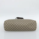GUCCI GG Supreme Tote Bag PVC Beige 211137 Auth 186032-5