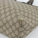 GUCCI GG Supreme Tote Bag PVC Beige 211137 Auth 186032-10