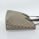 GUCCI GG Supreme Tote Bag PVC Beige 211137 Auth 186032-4