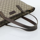 GUCCI GG Supreme Tote Bag PVC Beige 211137 Auth 186032-9