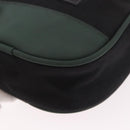 CHANEL Sports Line Shoulder Bag Canvas Black Silver CC Auth 186034A-14