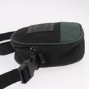 CHANEL Sports Line Shoulder Bag Canvas Black Silver CC Auth 186034A-4