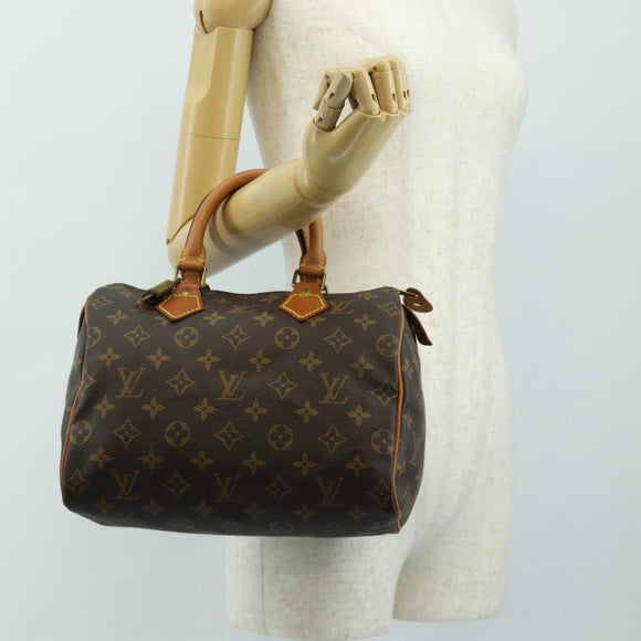 LOUIS VUITTON Monogram Speedy 25 Hand Bag M41528 LV Auth 186035SAV
