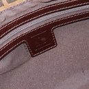 FENDI Zucca Canvas Mamma Baguette Shoulder Bag Black Brown Auth 186037SAM-18