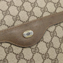 GUCCI GG Supreme Web Sherry Line Tote Bag PVC Beige 39 02 003 Auth 186038-14