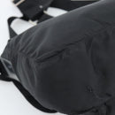 PRADA Shoulder Bag Nylon Black Silver Auth 186039A-13