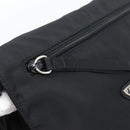 PRADA Shoulder Bag Nylon Black Silver Auth 186039A-17