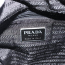 PRADA Shoulder Bag Nylon Black Silver Auth 186039A-20