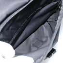 PRADA Shoulder Bag Nylon Black Silver Auth 186039A-26