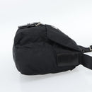 PRADA Shoulder Bag Nylon Black Silver Auth 186039A-5