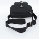 PRADA Shoulder Bag Nylon Black Silver Auth 186039A-7
