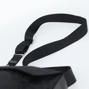 PRADA Shoulder Bag Nylon Black Silver Auth 186039A-8