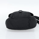 PRADA Shoulder Bag Nylon Black Silver Auth 186039A-9