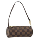 LOUIS VUITTON Damier Ebene Papillon Pouch LV Auth 186042A-1