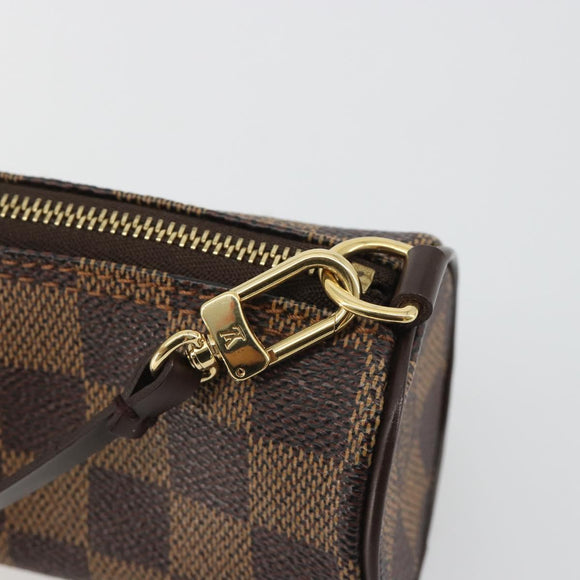 LOUIS VUITTON Damier Ebene Papillon Pouch LV Auth 186042A