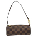 LOUIS VUITTON Damier Ebene Papillon Pouch LV Auth 186042A-13