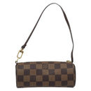 LOUIS VUITTON Damier Ebene Papillon Pouch LV Auth 186042A-2