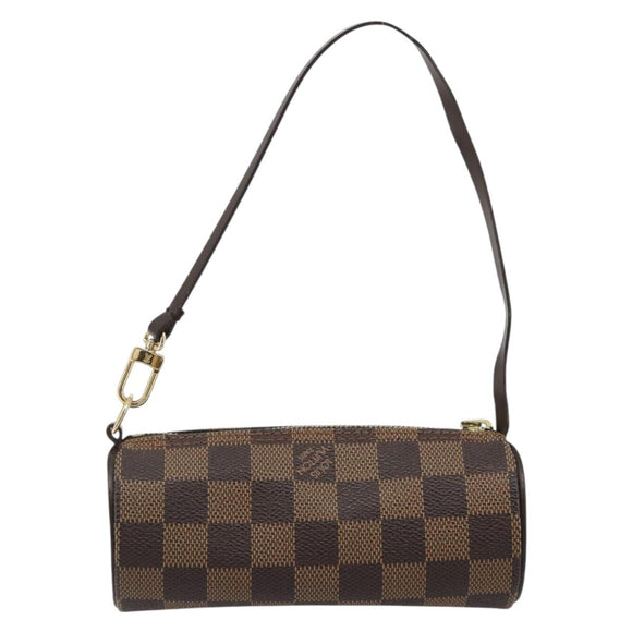 LOUIS VUITTON Damier Ebene Papillon Pouch LV Auth 186042A