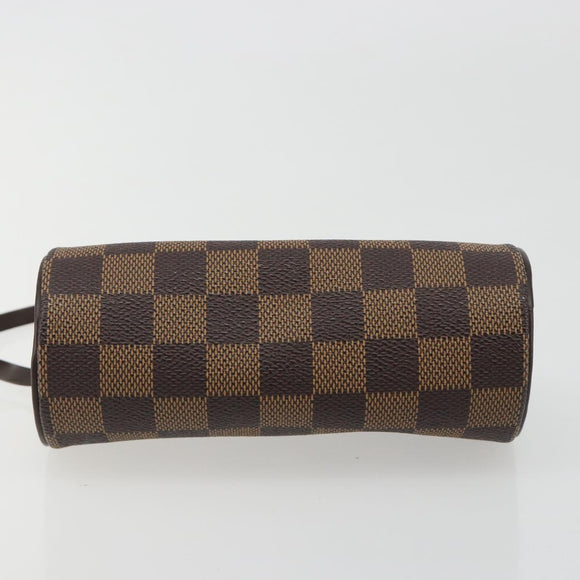 LOUIS VUITTON Damier Ebene Papillon Pouch LV Auth 186042A