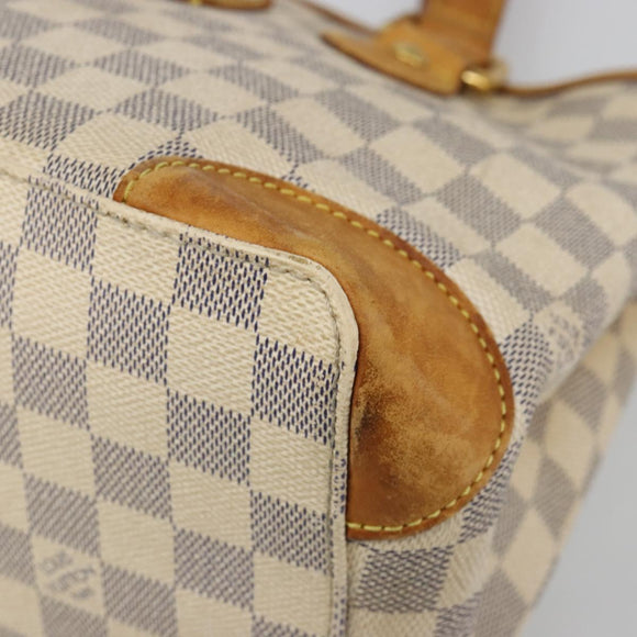 LOUIS VUITTON Damier Azur Hampstead PM Tote Bag N51207 LV Auth 186045