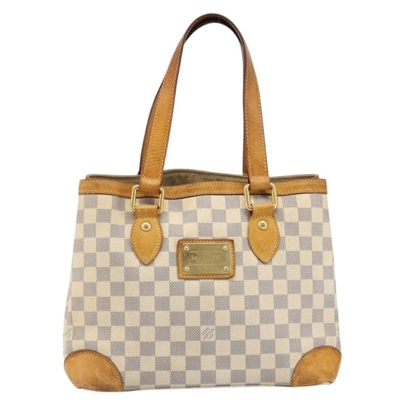 LOUIS VUITTON Damier Azur Hampstead PM Tote Bag N51207 LV Auth 186045