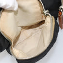 Miu Miu Shoulder Bag Nylon Black Silver Auth 186046A-22