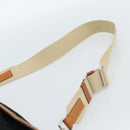 Miu Miu Shoulder Bag Nylon Black Silver Auth 186046A-8