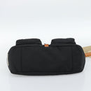 Miu Miu Shoulder Bag Nylon Black Silver Auth 186046A-9
