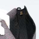SAINT LAURENT Shoulder Bag PVC Canvas Purple Gold Auth 186047A-19