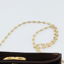 GUCCI Chain Shoulder Bag Velor Brown Gold Auth 186050A-8