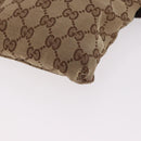GUCCI GG Canvas Waist bag Beige Silver 28566 Auth 186052-16