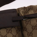 GUCCI GG Canvas Waist bag Beige Silver 28566 Auth 186052-8