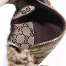 GUCCI GG Canvas Waist bag Beige Silver 28566 Auth 186052-22