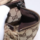 GUCCI GG Canvas Waist bag Beige Silver 28566 Auth 186052-23