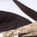 GUCCI GG Canvas Waist bag Beige Silver 28566 Auth 186052-11