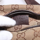 GUCCI GG Canvas Waist bag Beige Silver 28566 Auth 186052-12