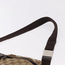 GUCCI GG Canvas Waist bag Beige Silver 28566 Auth 186052-14