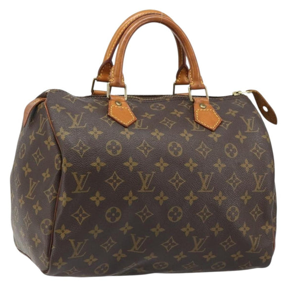 LOUIS VUITTON Monogram Speedy 30 Hand Bag M41526 LV Auth 186053A