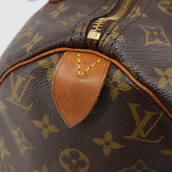 LOUIS VUITTON Monogram Speedy 30 Hand Bag M41526 LV Auth 186053A