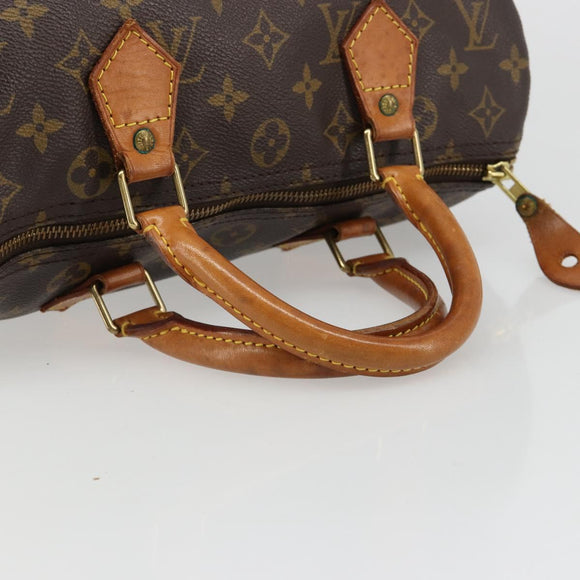 LOUIS VUITTON Monogram Speedy 30 Hand Bag M41526 LV Auth 186053A