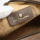 GUCCI GG Supreme Web Sherry Line Shoulder Bag PVC Beige Gold Auth 186057-18
