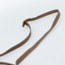 GUCCI GG Supreme Web Sherry Line Shoulder Bag PVC Beige Gold Auth 186057-8