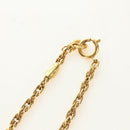 CHANEL COCO Mark Necklace metal Gold Tone CC Auth 186060M-10