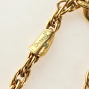 CHANEL COCO Mark Necklace metal Gold Tone CC Auth 186060M-11