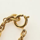CHANEL COCO Mark Necklace metal Gold Tone CC Auth 186060M-12