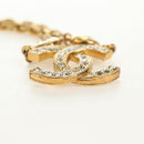 CHANEL COCO Mark Necklace metal Gold Tone CC Auth 186060M-16