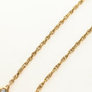 CHANEL COCO Mark Necklace metal Gold Tone CC Auth 186060M-4