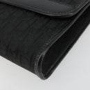 Christian Dior Trotter Canvas Chain Shoulder Bag Black Gold Auth 186061A-9